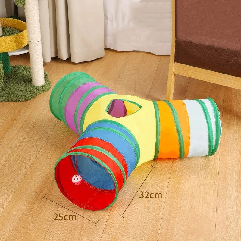 Collapsible Cat Tunnel – Fun, Foldable & Interactive Play Tube