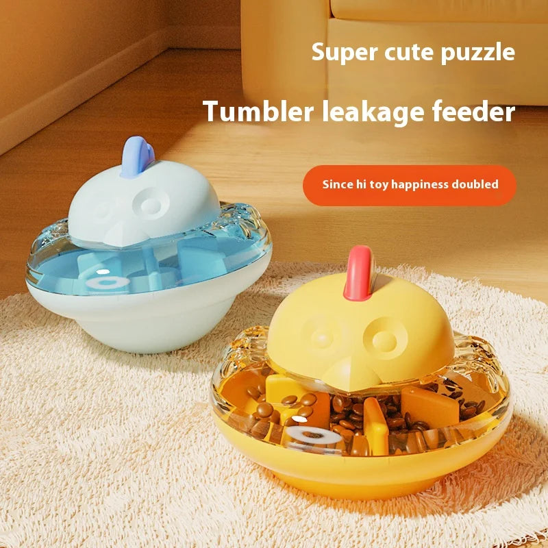 Chicken-Shaped Pet Food Dispenser – Interactive Slow Feeder Toy