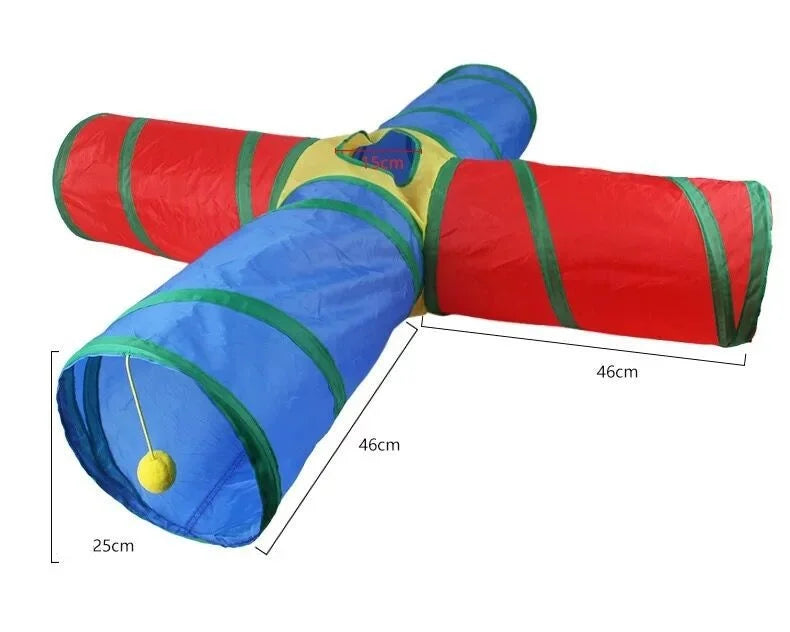 Collapsible Cat Tunnel – Fun, Foldable & Interactive Play Tube
