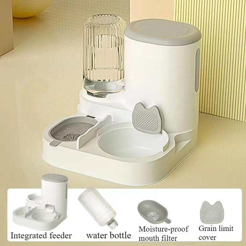 2-in-1 Automatic Pet Feeder & Water Dispenser