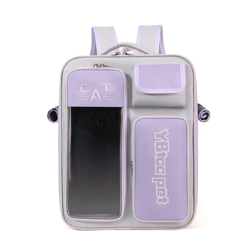 Transparent Cat Backpack – Stylish, Breathable & Travel-Ready