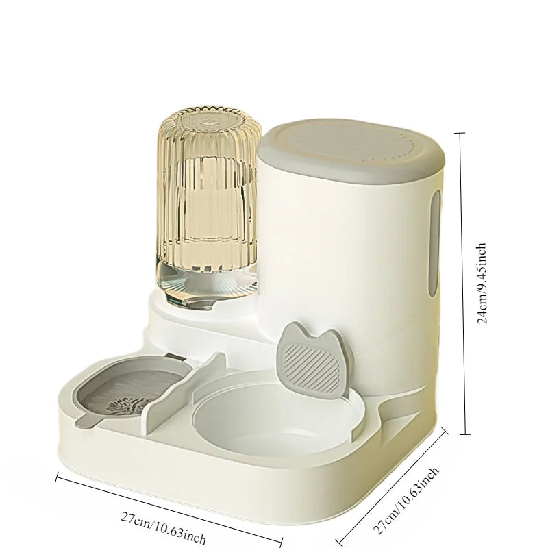 2-in-1 Automatic Pet Feeder & Water Dispenser