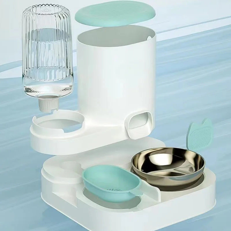 2-in-1 Automatic Pet Feeder & Water Dispenser