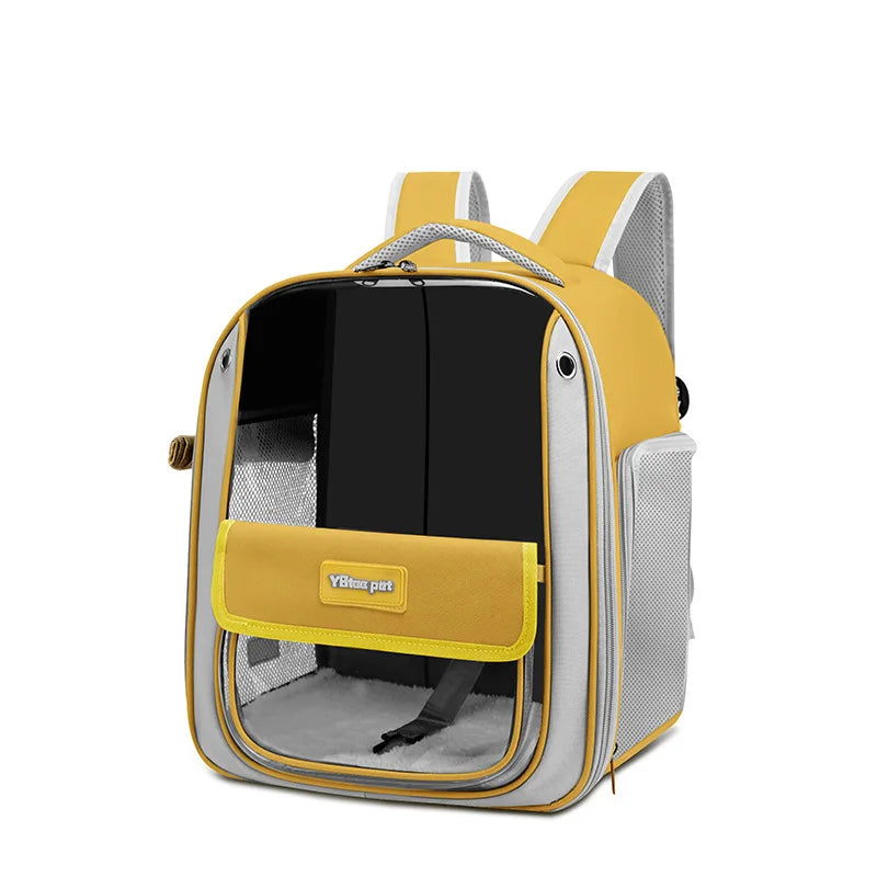 Transparent Cat Backpack – Stylish, Breathable & Travel-Ready
