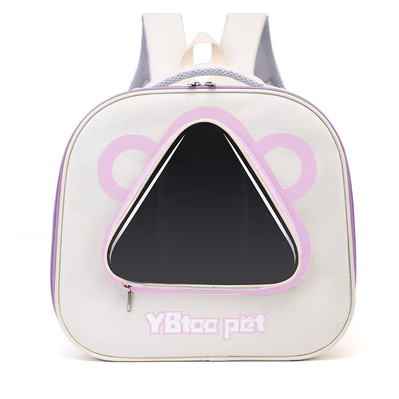 Transparent Cat Backpack – Stylish, Breathable & Travel-Ready