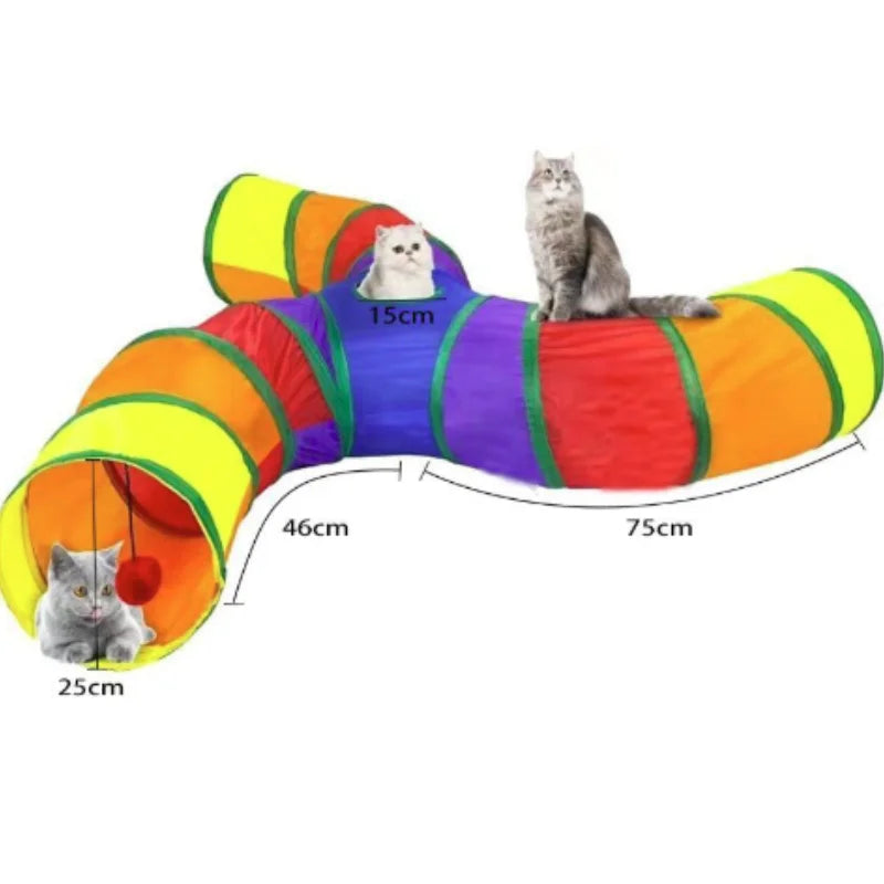 Collapsible Cat Tunnel – Fun, Foldable & Interactive Play Tube