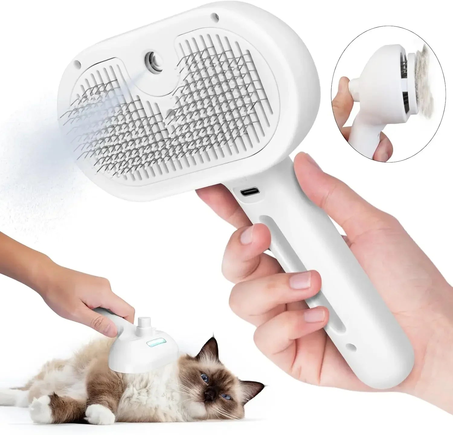 Pet Spray Hair Comb – Groom, Detangle & Refresh Instantly