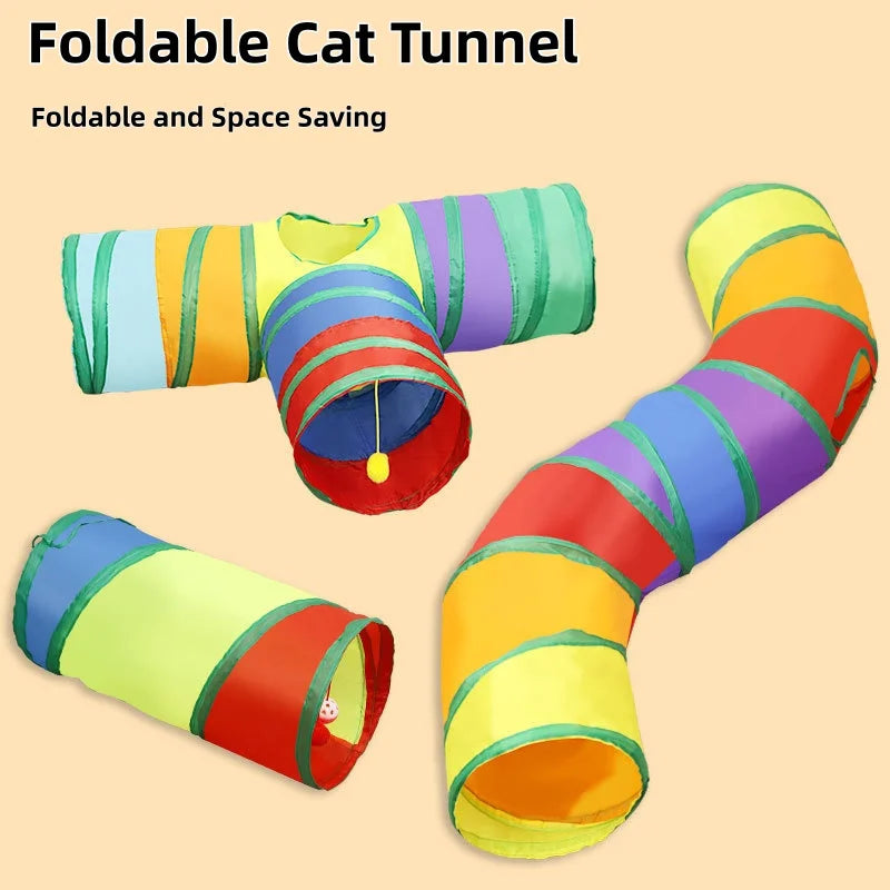 Collapsible Cat Tunnel – Fun, Foldable & Interactive Play Tube
