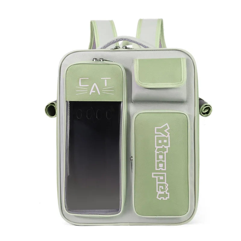 Transparent Cat Backpack – Stylish, Breathable & Travel-Ready