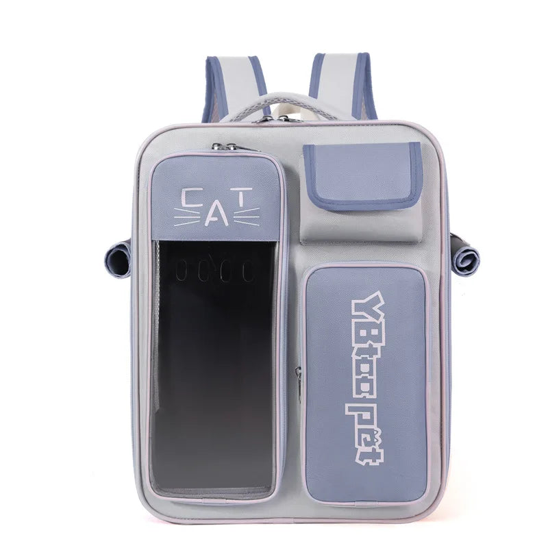 Transparent Cat Backpack – Stylish, Breathable & Travel-Ready