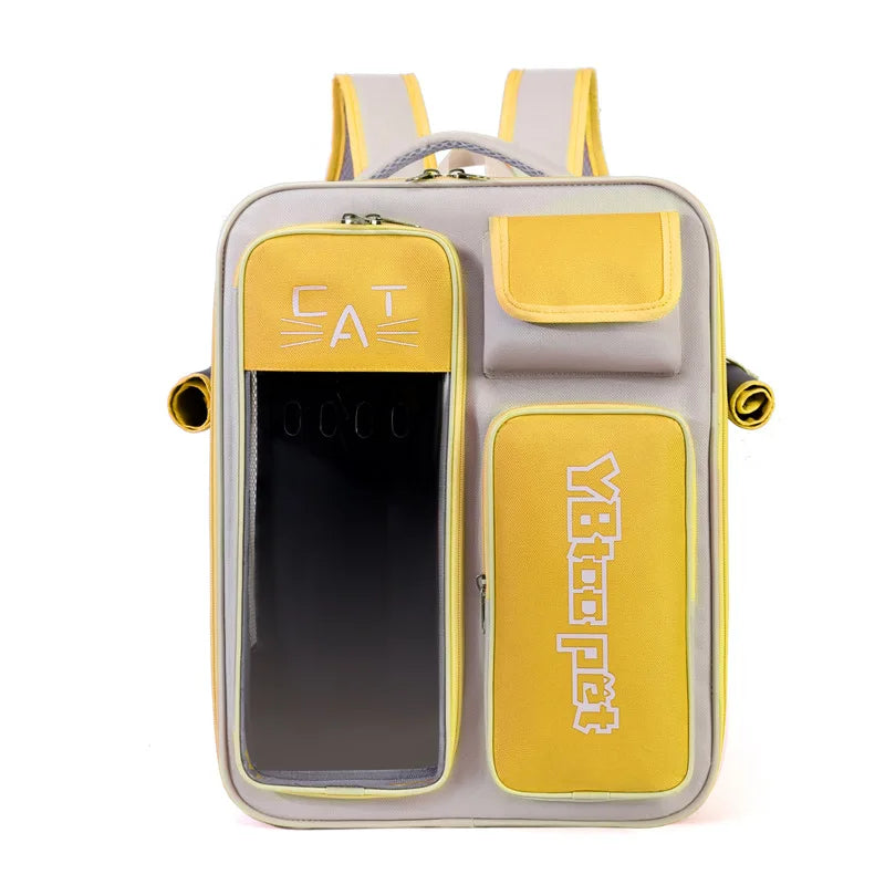 Transparent Cat Backpack – Stylish, Breathable & Travel-Ready