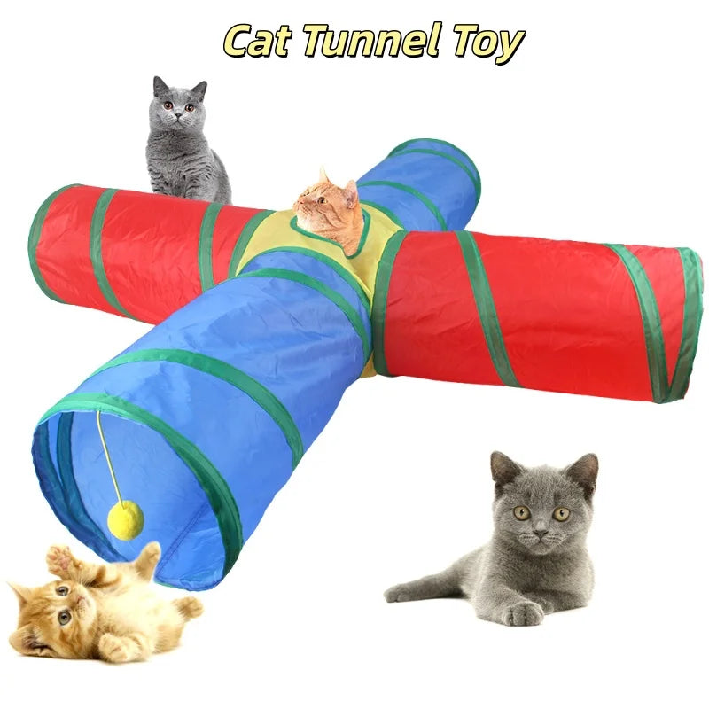 Collapsible Cat Tunnel – Fun, Foldable & Interactive Play Tube